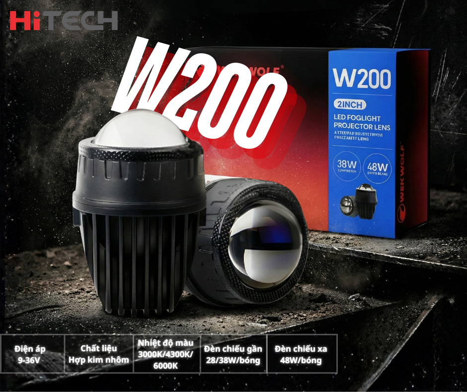 Độ bi gầm ô tô wekwolf w200