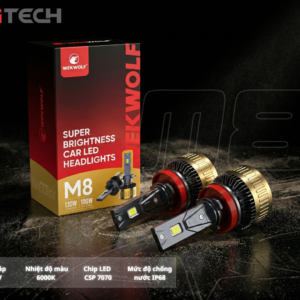 Độ đèn led tăng sáng ô tô wekwolf m8 chân h4
