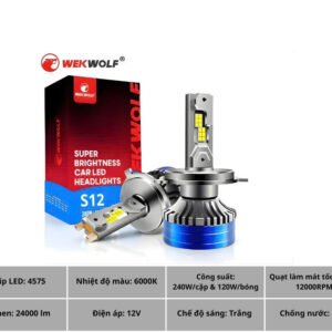 Độ đèn led tăng sáng ô tô wekwolf S12 chân 9006